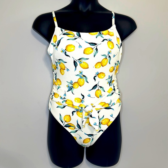 Jessica Simpson | Lemon One Piece Motif Swimming Bathing Suit  | Size M - Picture 3 of 13